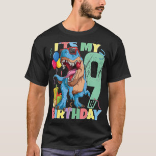 T Rex 9e verjaardag jongen meisje 9 jaar 2013 dino T-shirt