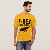 T-REX A HÂTE LES PUSHUPS ! T-shirts amusants (Devant entier)