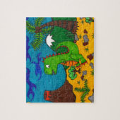 T-Rex afstempelen Legpuzzel (Verticaal)