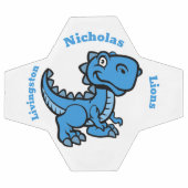 T Rex balle de soccer - Bleu (Plat)