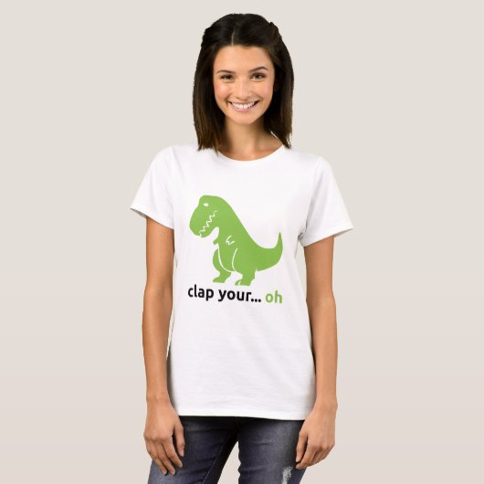 T-Rex Basic T-Shirt voor vrouwen (Voorkant volledig)