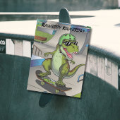 T-Rex bij skatepark skateboarden Briefkaart