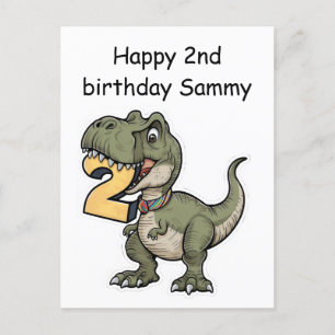 T-Rex bijt op de nummer 2 Briefkaart