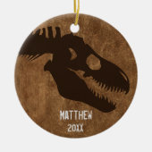 T-Rex Botten Aangepaste versiering Keramisch Ornament (Voorkant)