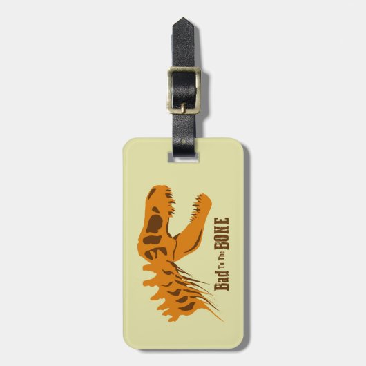 T-Rex-Botten Bagagelabel (Voorkant verticaal)