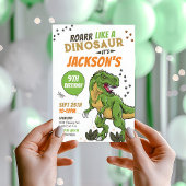 T-Rex Boy Dinosaur Invitation Anniversaire
