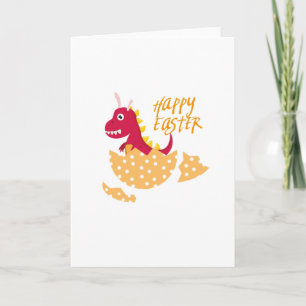 T-Rex Bunny Easter Egg Grappig Cadeau voor Paas Ki Feestdagen Kaart