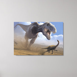 T Rex Canvas Afdruk