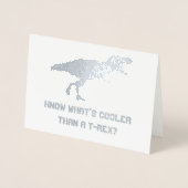 t-rex carte de remerciements, carte dinosaure (Devant)