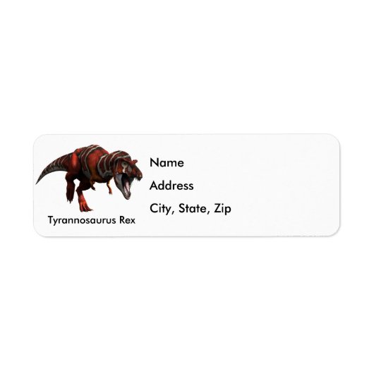 T-Rex Charge Etiket (Voorkant)