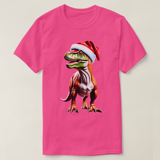 T Rex Christmas TShirt (Design devant)