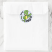 T-Rex Classic Round Sticker (Tas)