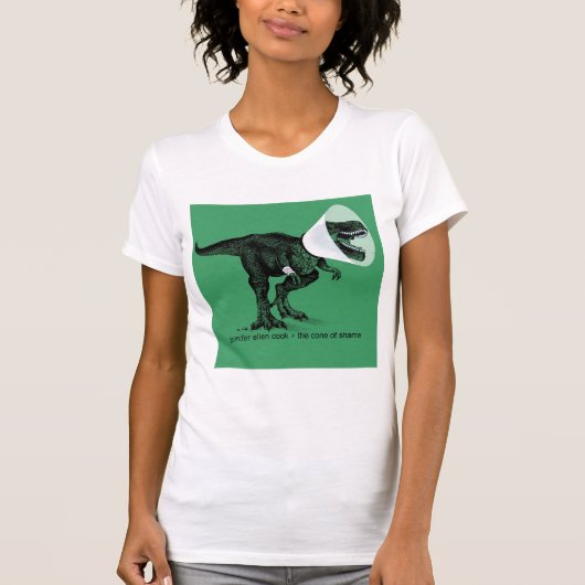T Rex Cone of Shame Jennifer ellen Cook T-shirt (Voorkant)