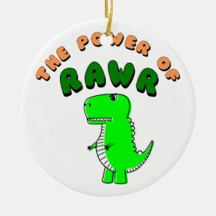 T-Rex de kracht van de RAWR Keramisch Ornament
