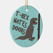 T-Rex-deuren Keramisch Ornament (Rechts)