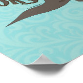 T-Rex-deuren Poster (Hoek)