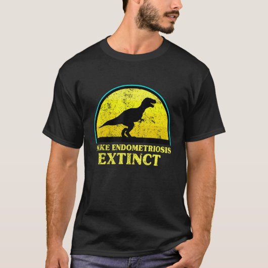 T Rex Dino Make endometriosis Exincinceness Ki T-shirt (Voorkant)