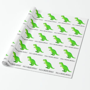 T-Rex-dinomiet Cadeaupapier