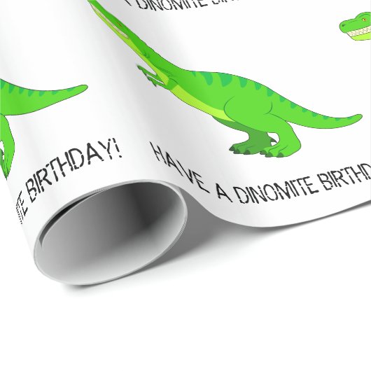 T-Rex-dinomiet Cadeaupapier (Rol Hoek)