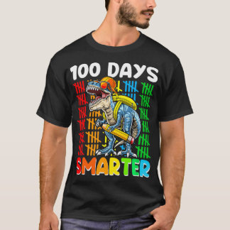 T Rex Dinosaur 100 dagen slimmer 100e dag jongens T-shirt