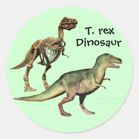 T. rex Dinosaur autocollants (Devant)