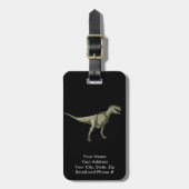 T-rex Dinosaur, Dino Design Bagagelabel (Voorkant verticaal)