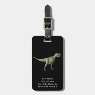 T-rex Dinosaur, Dino Design Bagagelabel