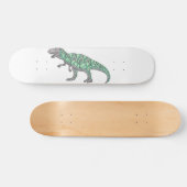 T-Rex Dinosaur Doodle Illustrated Art Skateboard (Horizontaal)