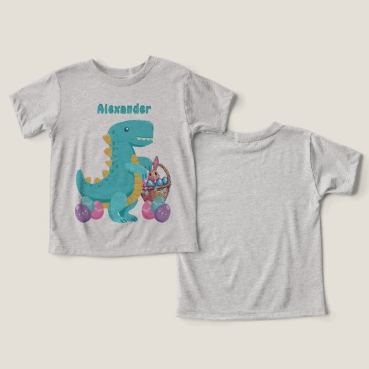 T-Rex Dinosaur Easter Basket Eggs (Ontwerp Voorkant & Achterkant)