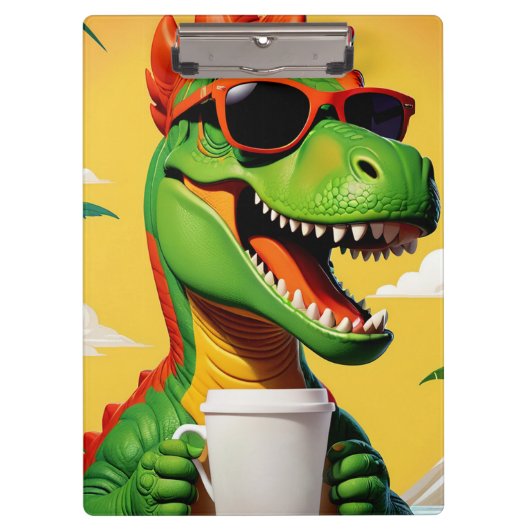 T-Rex Dinosaur Grappig  Klembord (Voorkant)