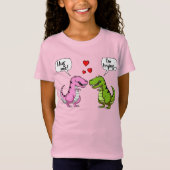 T-Rex Dinosaur Hug me Funny Couke T-shirt (Voorkant)