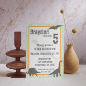 T-Rex Dinosaur Invitation d'anniversaire