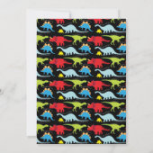 T Rex Dinosaur Invitations de fête d'anniversaire (Dos)