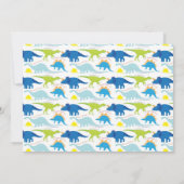 T Rex Dinosaur Invitations du parti Anniversaire d (Dos)