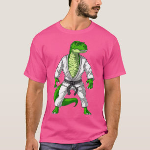 T-Rex Dinosaur Jiu-Jitsu Judo Karate Taekwondo Mar T-shirt