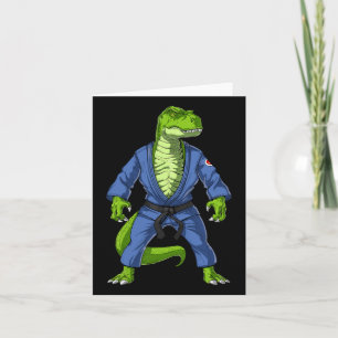 T-rex Dinosaur Jiu-jitsu Judo Ninja Martial Arts K Kaart