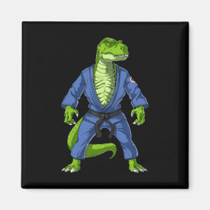 T-rex Dinosaur Jiu-jitsu Judo Ninja Martial Arts K Magneet