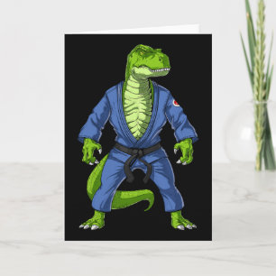 T-rex Dinosaur Jiu-jitsu Judo Ninja Vechtkunst K Kaart