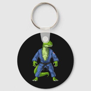 T-rex Dinosaur Jiu-jitsu Judo Ninja Vechtkunst K Sleutelhanger