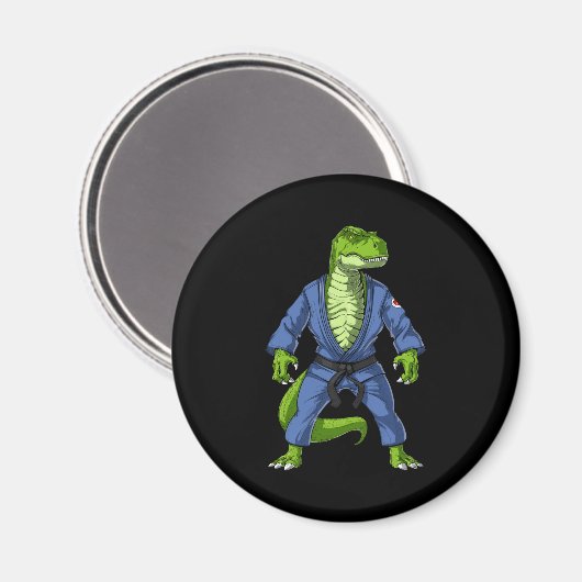T-Rex Dinosaur Jiu-Jitsu Magneet (Voorkant / Achterkant)