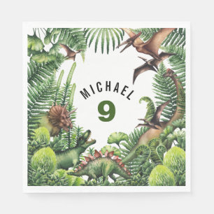 T-Rex Dinosaur Jongens Verjaardagsfeestje ELKE LEE Servet