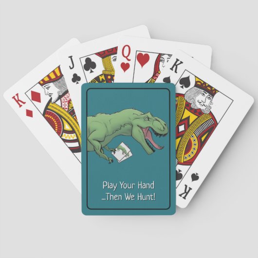T-Rex Dinosaur Kaart Game Poker Speelkaarten (Achterkant)