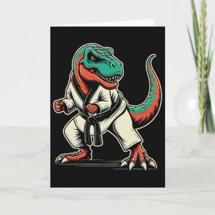T-rex Dinosaur Karate Taekwondo Vechtkunst  Kaart