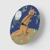 T-Rex Dinosaur-kast Ronde Klok (Hoek)
