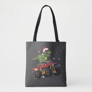 T-Rex Dinosaur Kerstmis Monstertruck Draagtas
