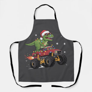 T-Rex Dinosaur Kerstmis Monstertruck Schort