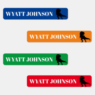 T-REX Dinosaur Kinder label