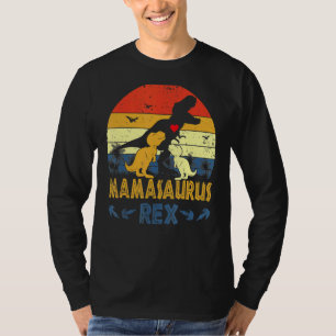 T Rex Dinosaur Mamasaurus Pajama Dino Twin Ma Cut T-shirt