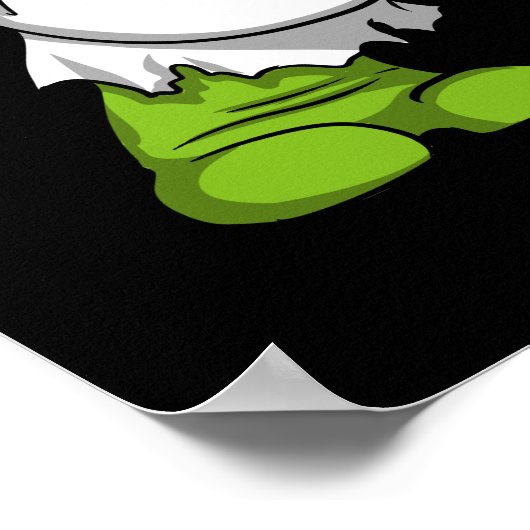 T-Rex Dinosaur Ninja Martial Arts Karate Poster (Hoek)