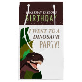 T Rex Dinosaur Party Children's Birthday Klein Cadeauzakje (Voorkant)